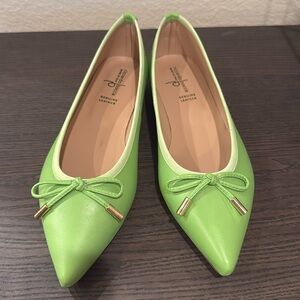 NWOB💚Riccardo Boccia. EU size 39. US size 8.5. Lime green. Genuine leather.